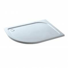 Offset Quadrant Stone Shower Enclosure Tray - 1200x800mm Right 